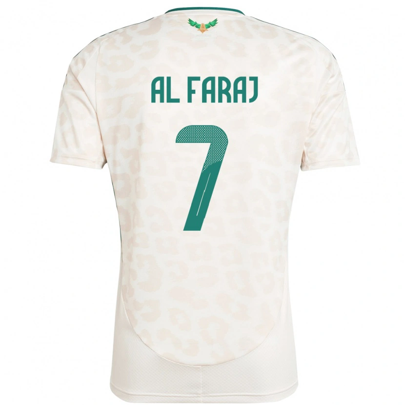 Danxen Kinderen Saoedi-Arabië Salman Al-Faraj #7 Wit Uitshirt Uittenue 24-26 T-Shirt