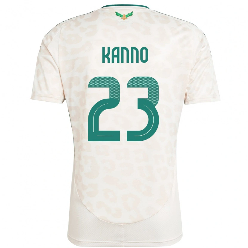 Danxen Kinderen Saoedi-Arabië Mohamed Kanno #23 Wit Uitshirt Uittenue 24-26 T-Shirt