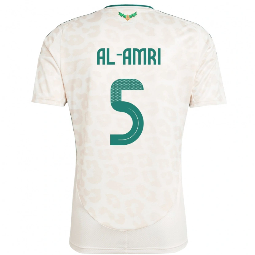 Danxen Kinderen Saoedi-Arabië Husam Al-Amri #5 Wit Uitshirt Uittenue 24-26 T-Shirt