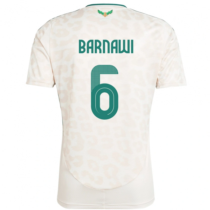 Danxen Kinderen Saoedi-Arabië Saleh Barnawi #6 Wit Uitshirt Uittenue 24-26 T-Shirt