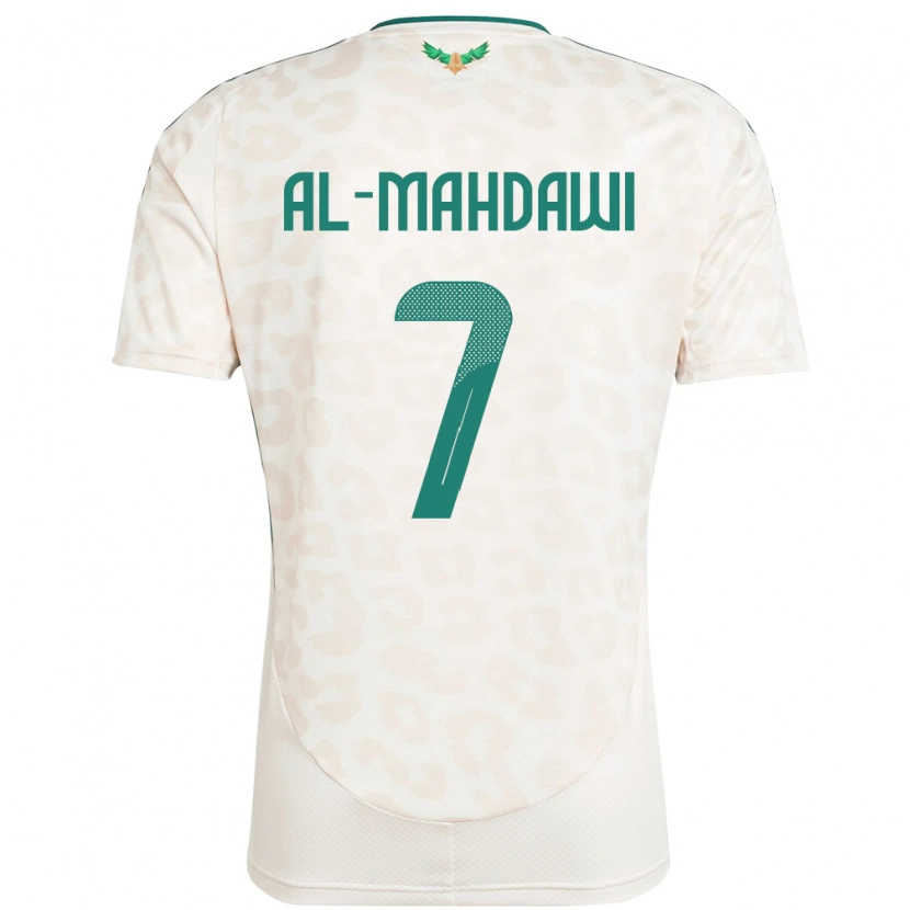 Danxen Kinderen Saoedi-Arabië Ali Al-Mahdawi #7 Wit Uitshirt Uittenue 24-26 T-Shirt