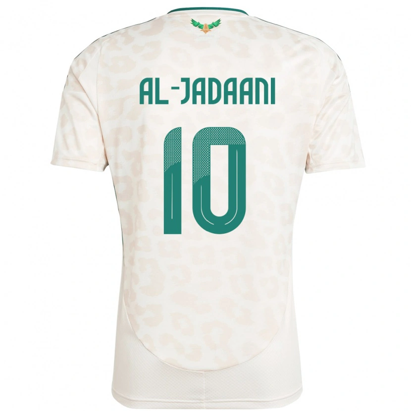 Danxen Kinderen Saoedi-Arabië Nawaf Al-Jadaani #10 Wit Uitshirt Uittenue 24-26 T-Shirt