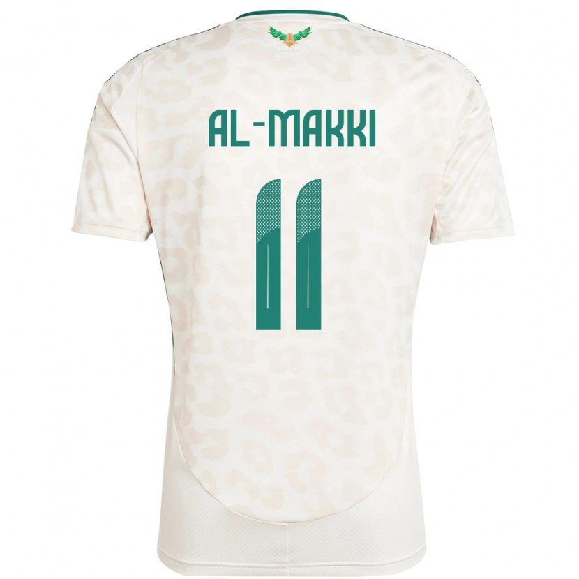 Danxen Kinderen Saoedi-Arabië Ali Al-Makki #11 Wit Uitshirt Uittenue 24-26 T-Shirt