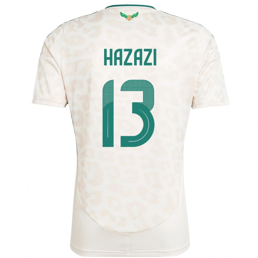 Danxen Kinderen Saoedi-Arabië Bassam Hazazi #13 Wit Uitshirt Uittenue 24-26 T-Shirt