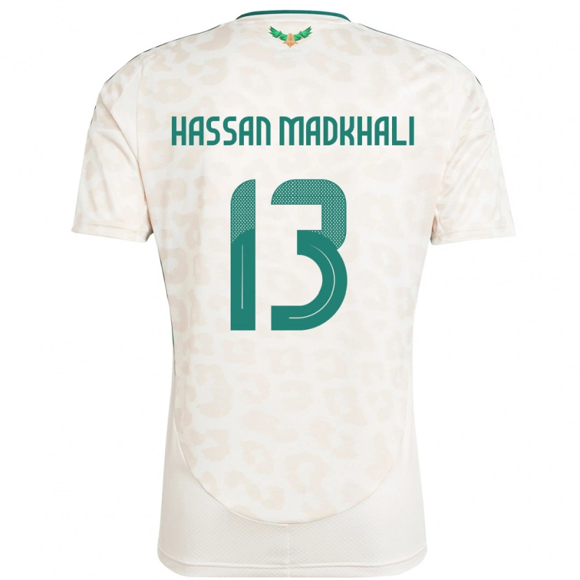 Danxen Kinderen Saoedi-Arabië Mohammed Hassan Madkhali #13 Wit Uitshirt Uittenue 24-26 T-Shirt