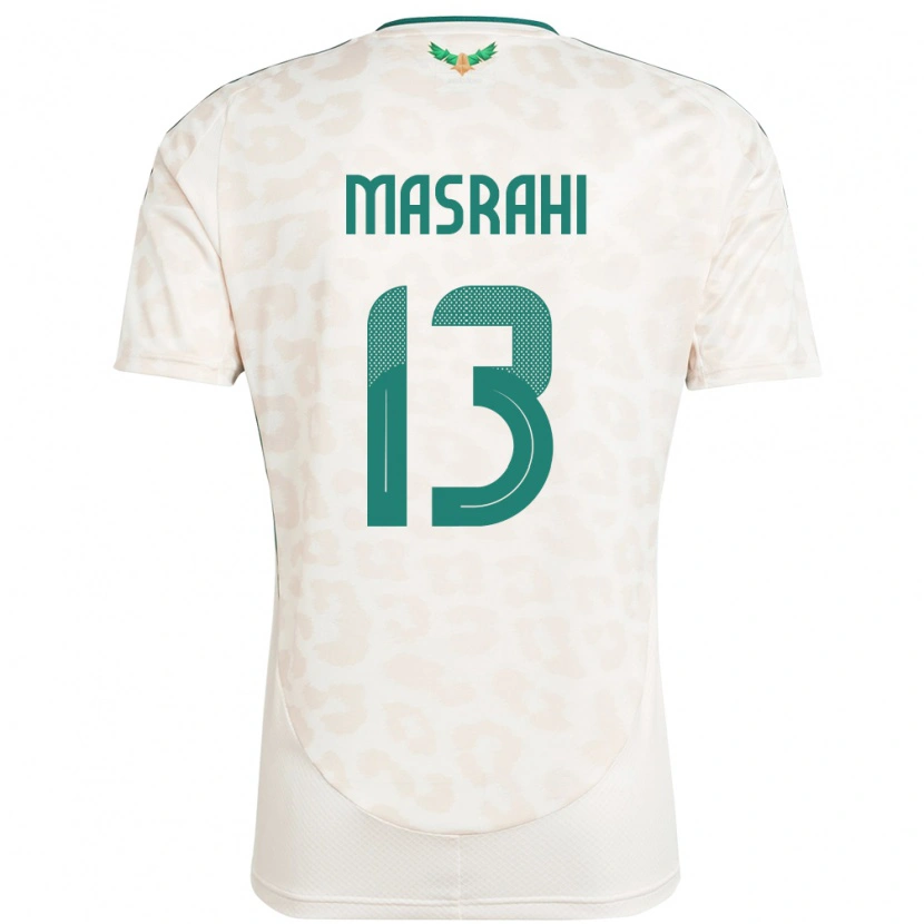Danxen Kinderen Saoedi-Arabië Mubarak Masrahi #13 Wit Uitshirt Uittenue 24-26 T-Shirt
