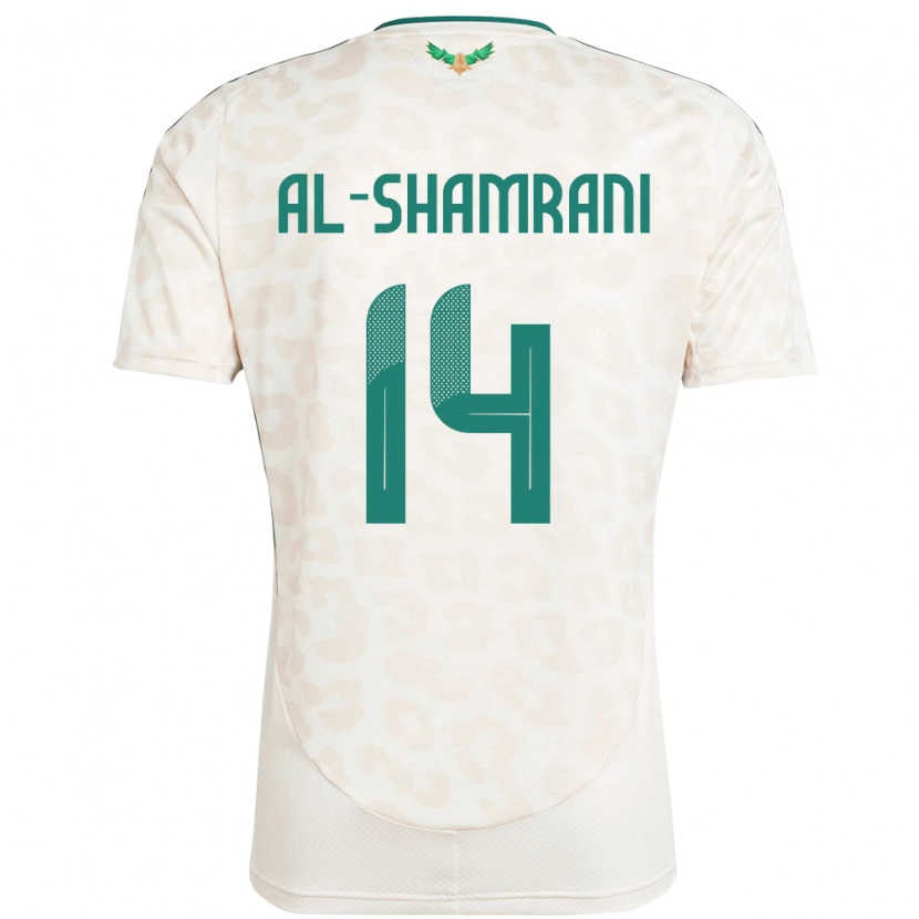 Danxen Kinderen Saoedi-Arabië Farhah Al-Shamrani #14 Wit Uitshirt Uittenue 24-26 T-Shirt