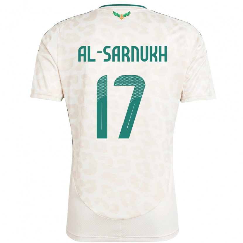 Danxen Kinderen Saoedi-Arabië Mohamed Al-Sarnukh #17 Wit Uitshirt Uittenue 24-26 T-Shirt