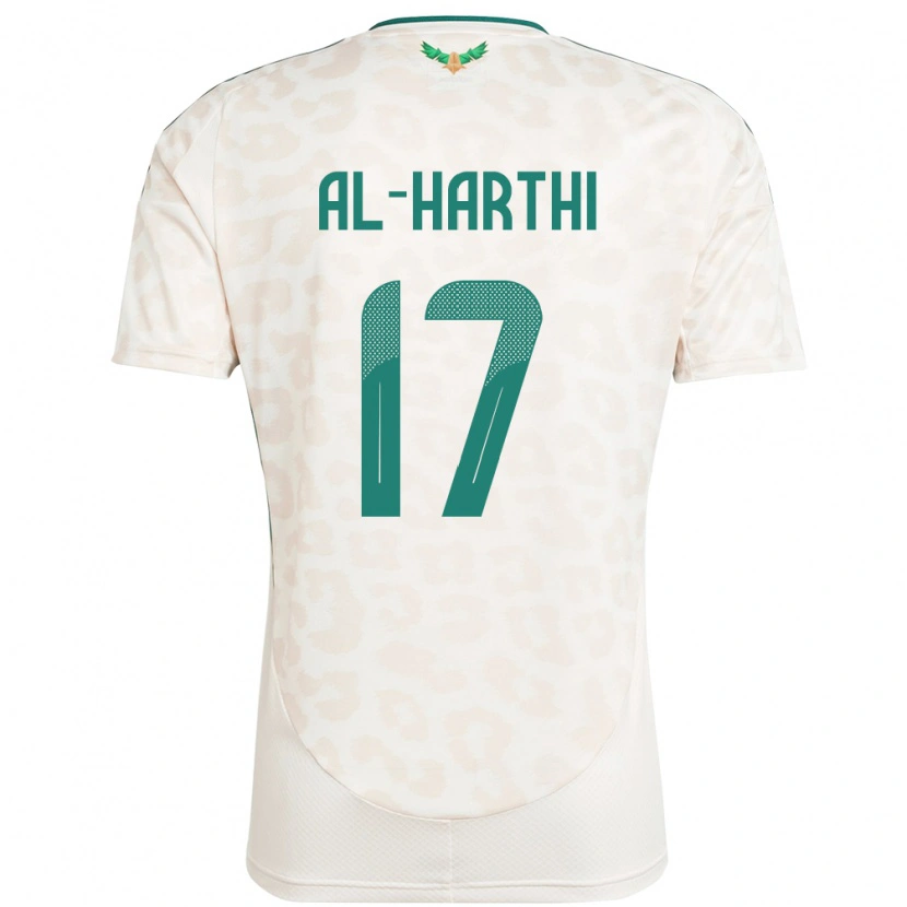 Danxen Kinderen Saoedi-Arabië Adel Al-Harthi #17 Wit Uitshirt Uittenue 24-26 T-Shirt