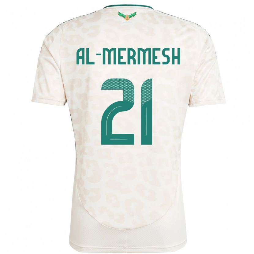 Danxen Kinderen Saoedi-Arabië Osama Al-Mermesh #21 Wit Uitshirt Uittenue 24-26 T-Shirt