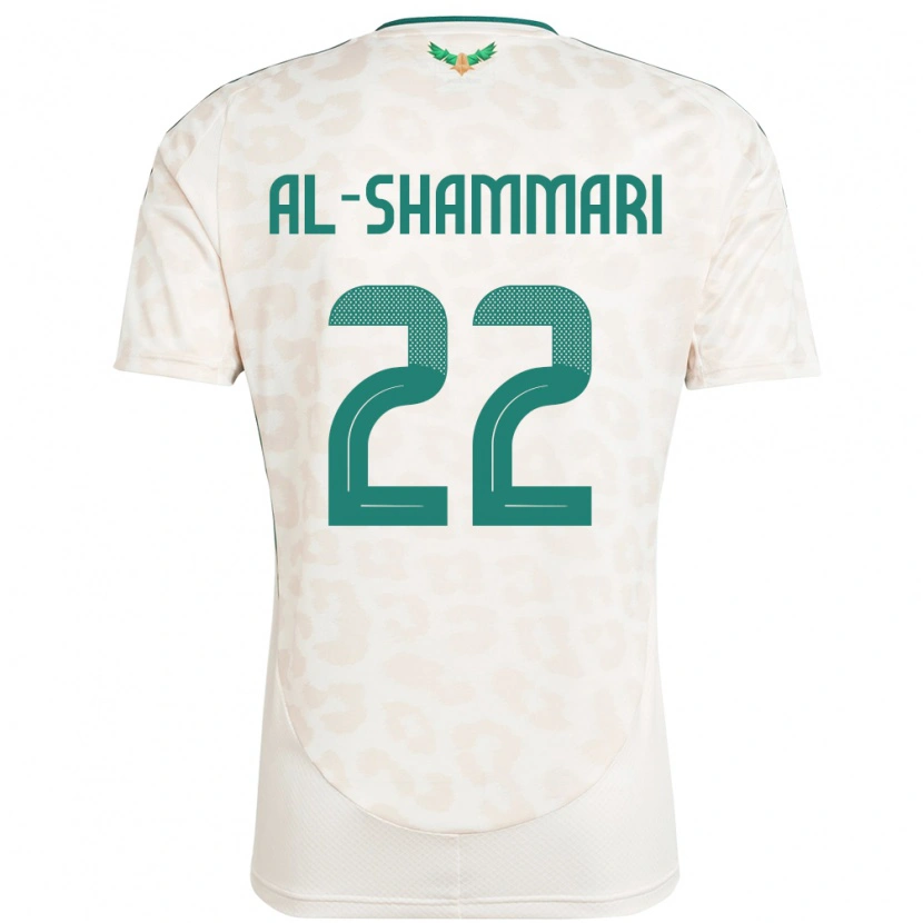 Danxen Kinderen Saoedi-Arabië Affas Al-Shammari #22 Wit Uitshirt Uittenue 24-26 T-Shirt
