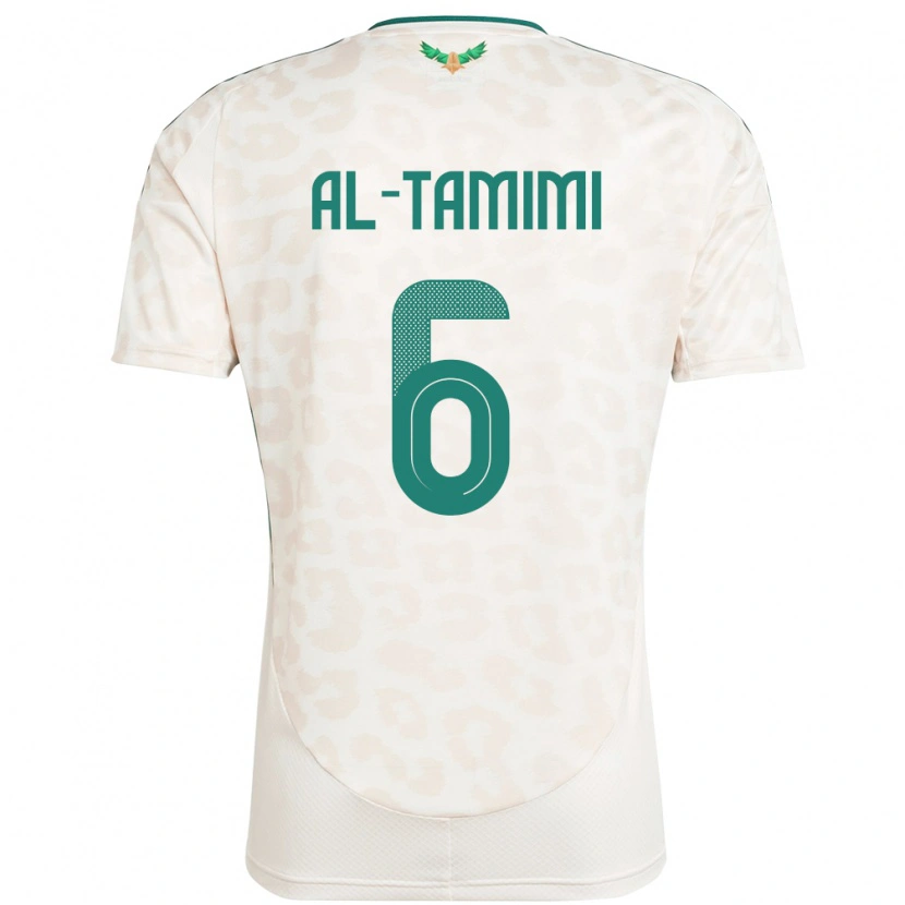 Danxen Kinderen Saoedi-Arabië Maryam Al Tamimi #6 Wit Uitshirt Uittenue 24-26 T-Shirt
