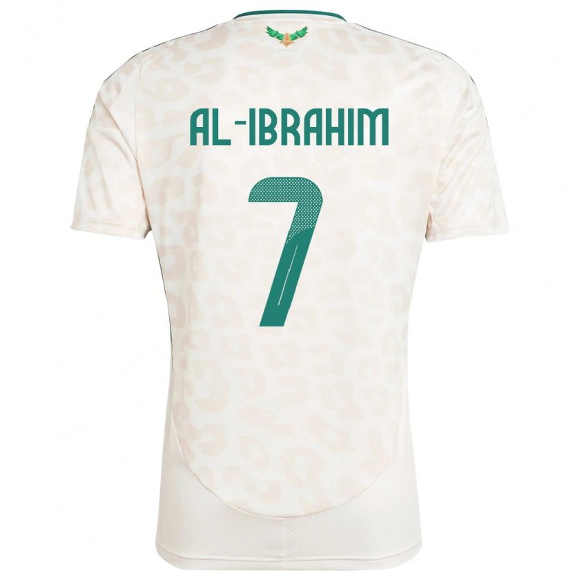 Danxen Kinderen Saoedi-Arabië Noura Al Ibrahim #7 Wit Uitshirt Uittenue 24-26 T-Shirt