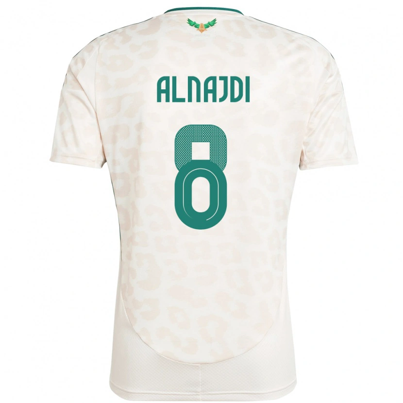 Danxen Kinderen Saoedi-Arabië Salem Alnajdi #8 Wit Uitshirt Uittenue 24-26 T-Shirt