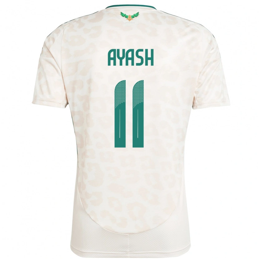 Danxen Kinderen Saoedi-Arabië Ziyad Ayash #11 Wit Uitshirt Uittenue 24-26 T-Shirt
