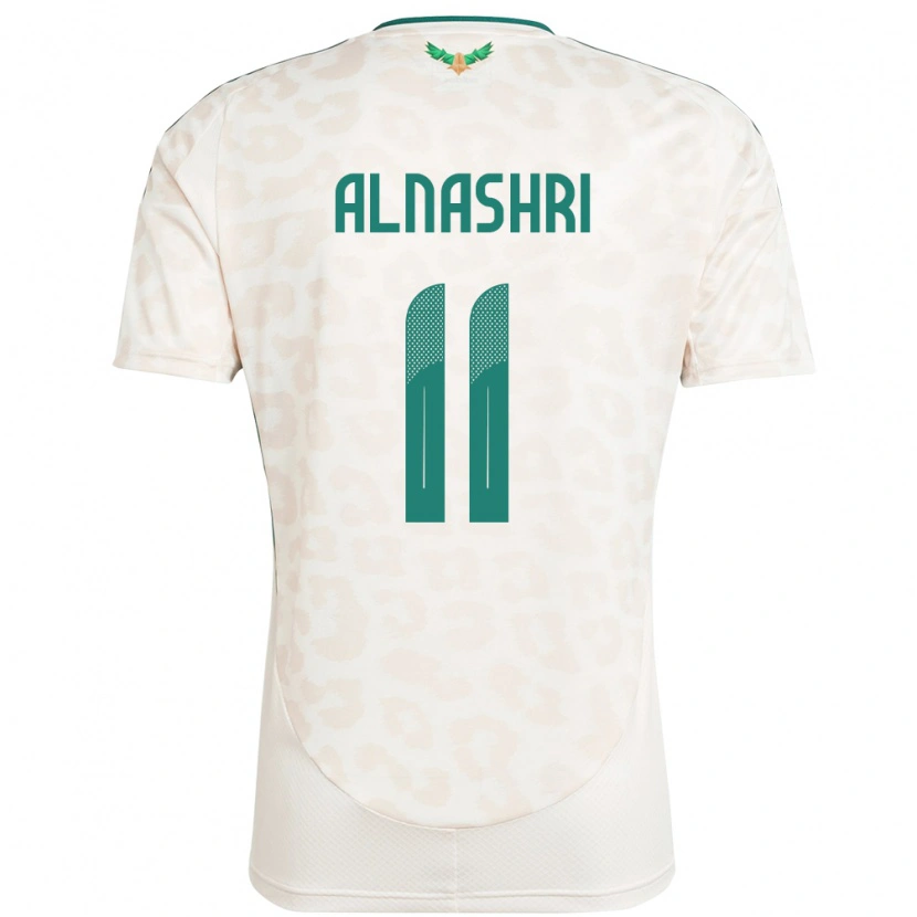 Danxen Kinderen Saoedi-Arabië Awad Alnashri #11 Wit Uitshirt Uittenue 24-26 T-Shirt