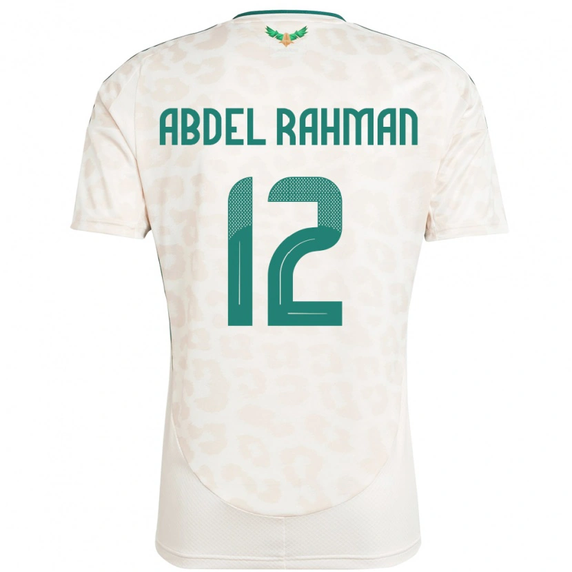Danxen Kinderen Saoedi-Arabië Mona Abdel Rahman #12 Wit Uitshirt Uittenue 24-26 T-Shirt