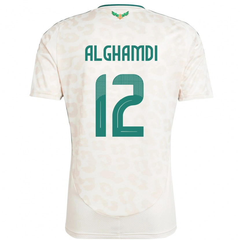 Danxen Kinderen Saoedi-Arabië Faisal Alghamdi #12 Wit Uitshirt Uittenue 24-26 T-Shirt