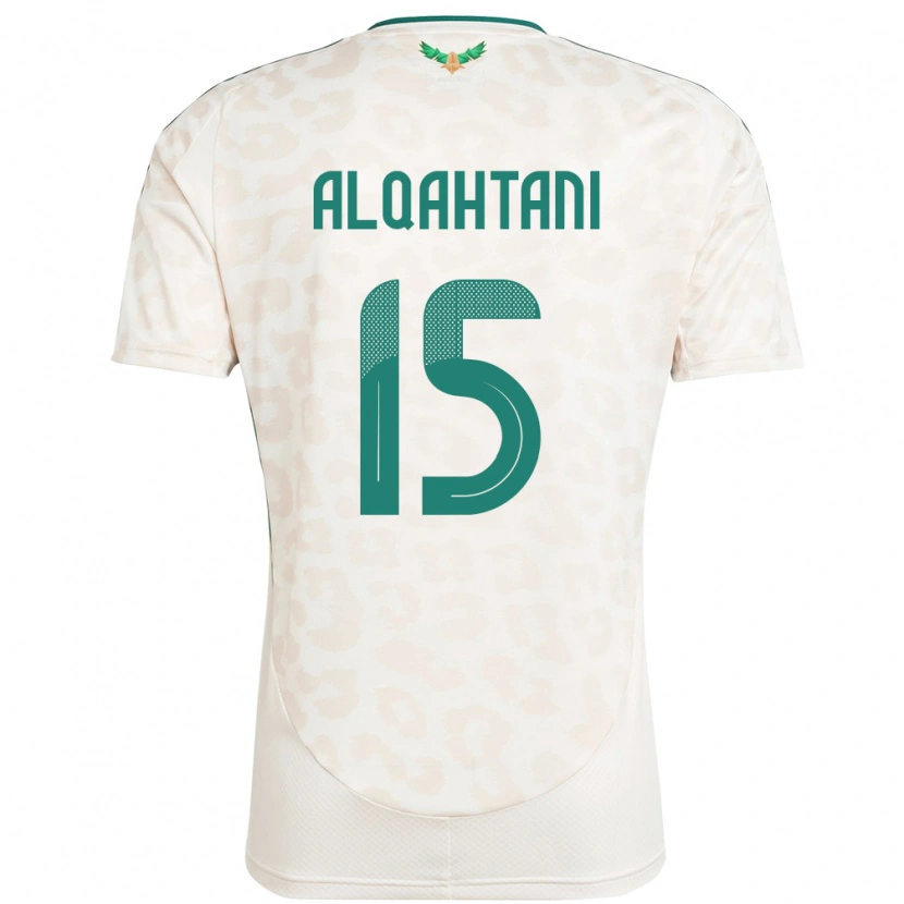 Danxen Kinderen Saoedi-Arabië Mohammed Alqahtani #15 Wit Uitshirt Uittenue 24-26 T-Shirt