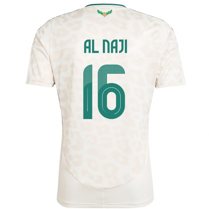 Danxen Kinderen Saoedi-Arabië Sami Al Naji #16 Wit Uitshirt Uittenue 24-26 T-Shirt
