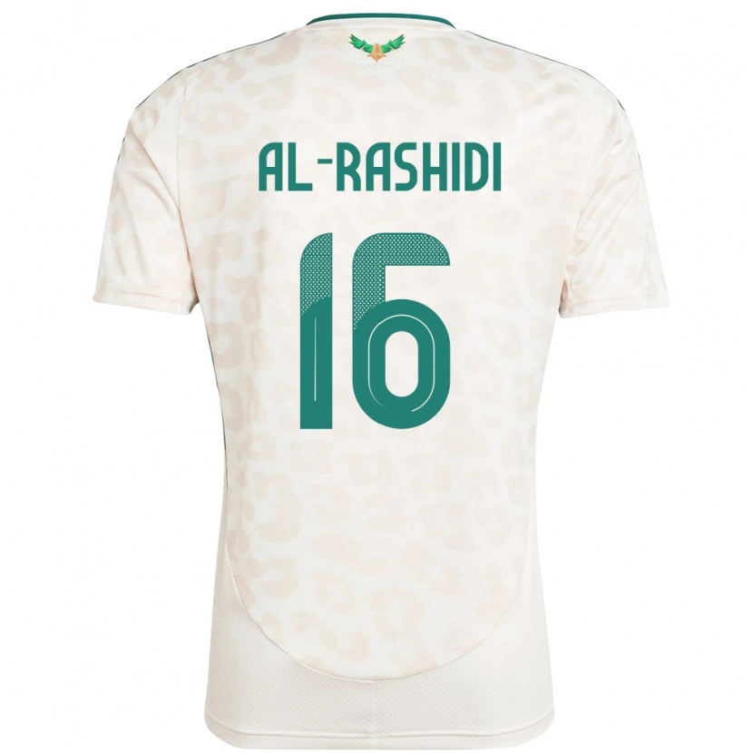 Danxen Kinderen Saoedi-Arabië Mohammed Al Rashidi #16 Wit Uitshirt Uittenue 24-26 T-Shirt