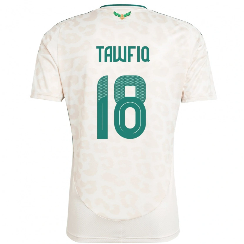 Danxen Kinderen Saoedi-Arabië Saba Tawfiq #18 Wit Uitshirt Uittenue 24-26 T-Shirt