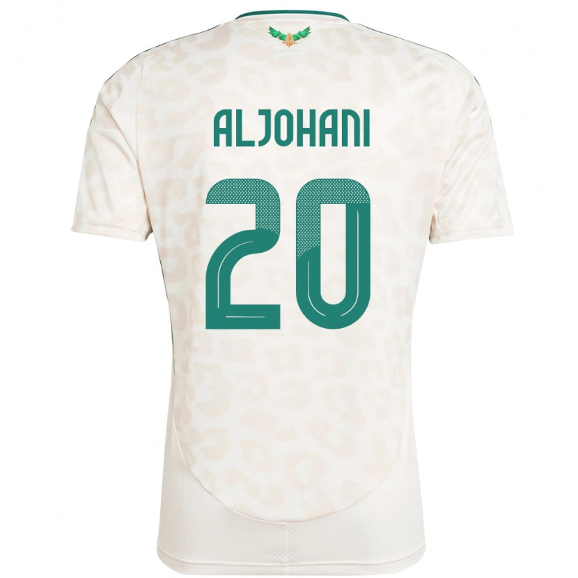 Danxen Kinderen Saoedi-Arabië Ziyad Aljohani #20 Wit Uitshirt Uittenue 24-26 T-Shirt