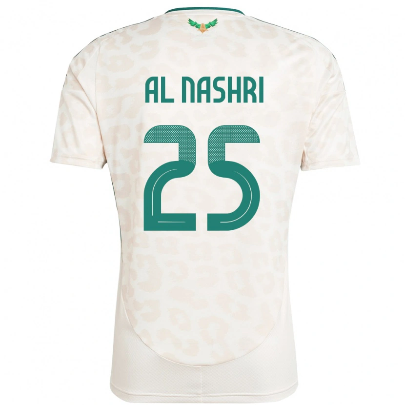 Danxen Kinderen Saoedi-Arabië Awad Al Nashri #25 Wit Uitshirt Uittenue 24-26 T-Shirt