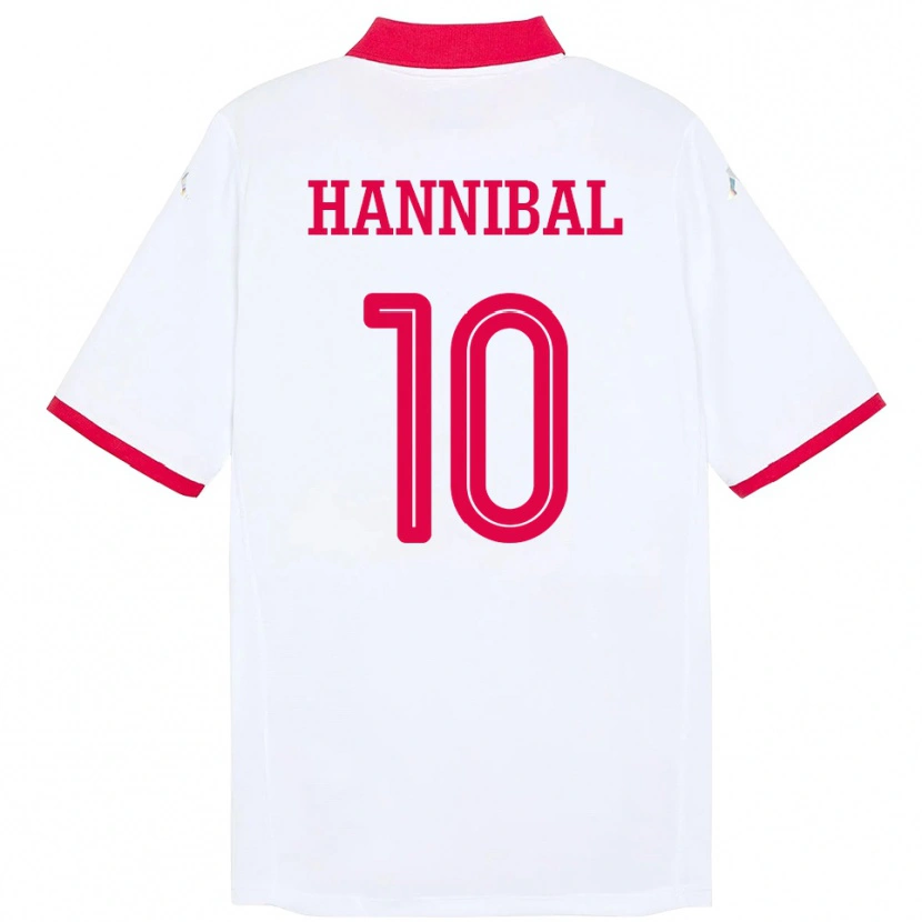 Danxen Kinderen Tunesië Hannibal #10 Wit Uitshirt Uittenue 24-26 T-Shirt
