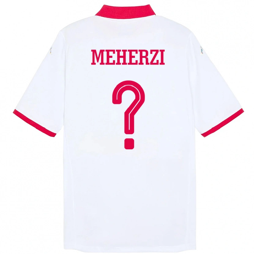 Danxen Kinderen Tunesië Amenallah Meherzi #0 Wit Uitshirt Uittenue 24-26 T-Shirt