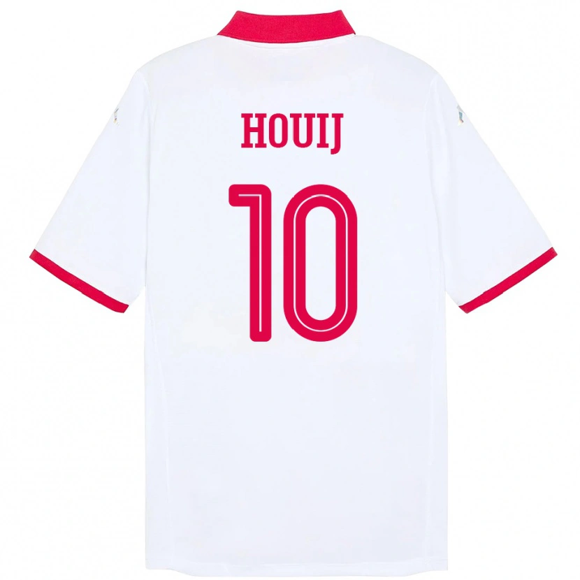 Danxen Kinderen Tunesië Mariem Houij #10 Wit Uitshirt Uittenue 24-26 T-Shirt