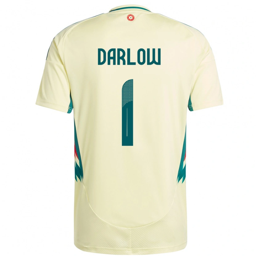 Danxen Kinderen Wales Karl Darlow #1 Beige Geel Uitshirt Uittenue 24-26 T-Shirt