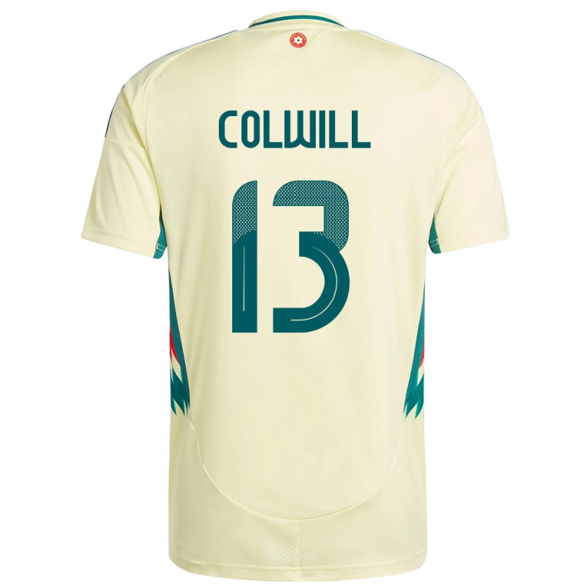 Danxen Kinderen Wales Rubin Colwill #13 Beige Geel Uitshirt Uittenue 24-26 T-Shirt
