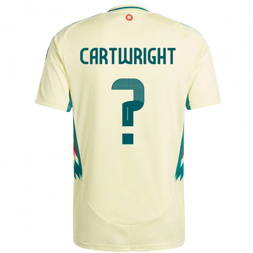 Danxen Kinderen Wales Logan Cartwright #0 Beige Geel Uitshirt Uittenue 24-26 T-Shirt