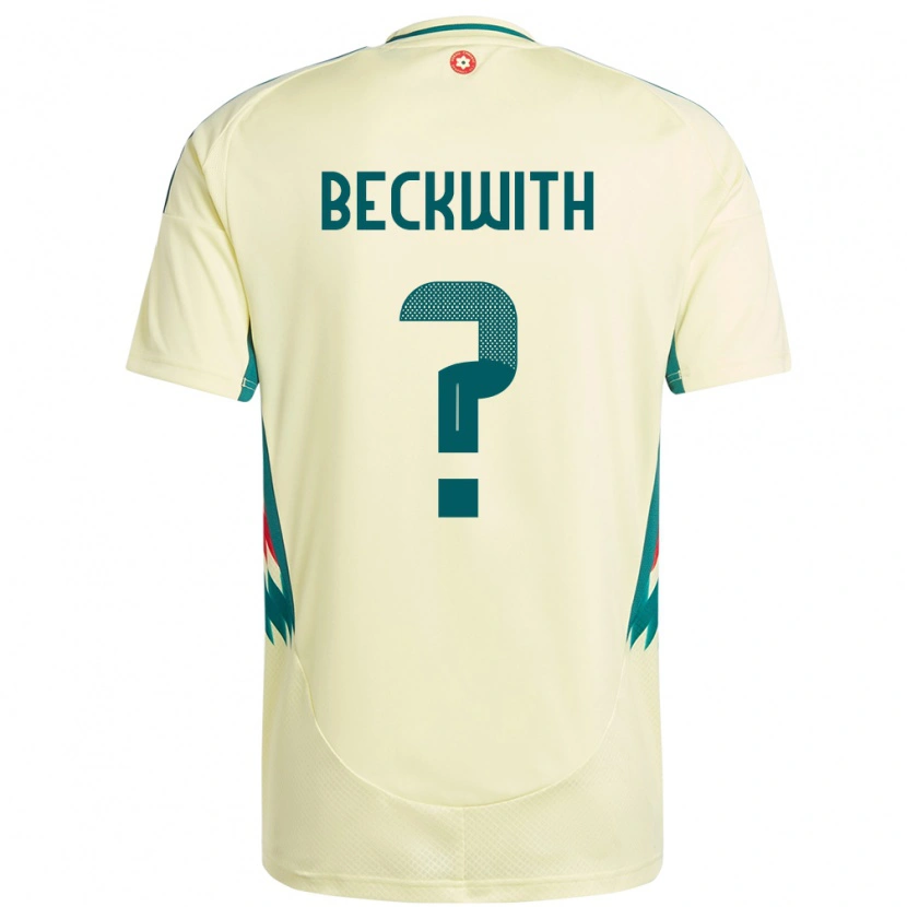 Danxen Kinderen Wales Ralphie Beckwith #0 Beige Geel Uitshirt Uittenue 24-26 T-Shirt