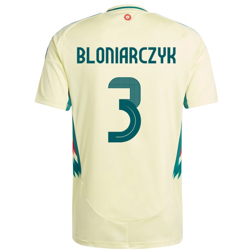 Danxen Kinderen Wales Kaven Bloniarczyk #3 Beige Geel Uitshirt Uittenue 24-26 T-Shirt