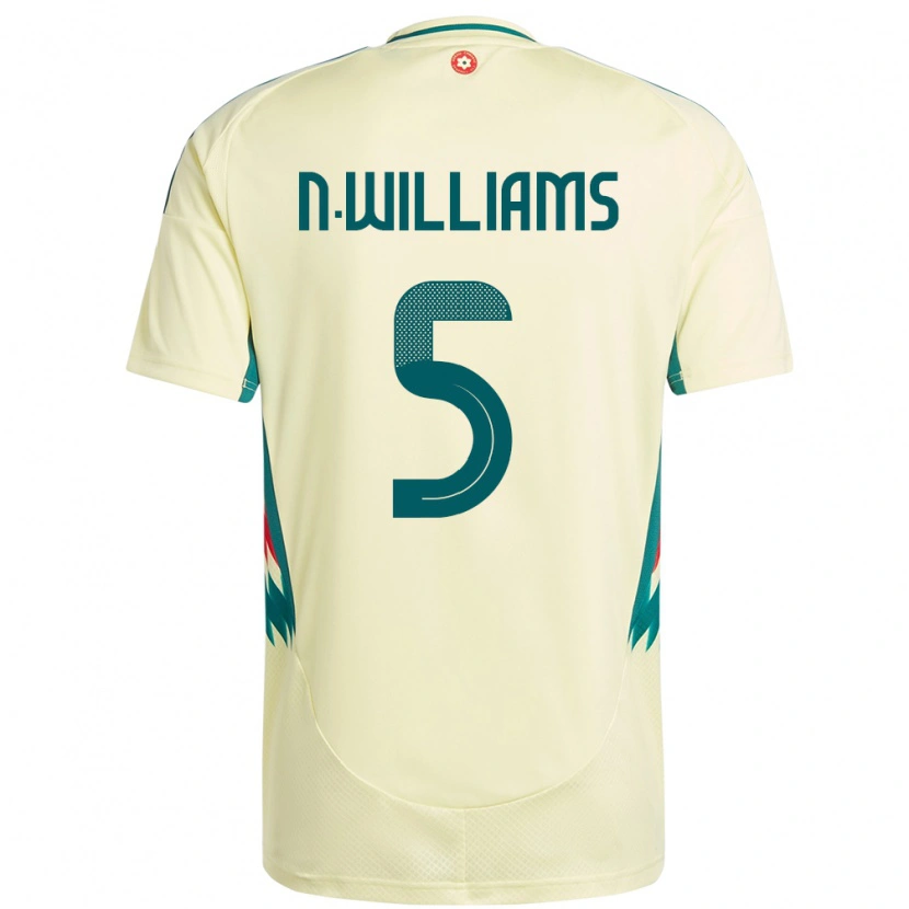 Danxen Kinderen Wales Noah Williams #5 Beige Geel Uitshirt Uittenue 24-26 T-Shirt