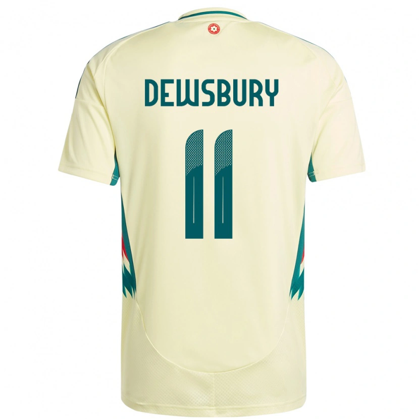 Danxen Kinderen Wales Ollie Dewsbury #11 Beige Geel Uitshirt Uittenue 24-26 T-Shirt