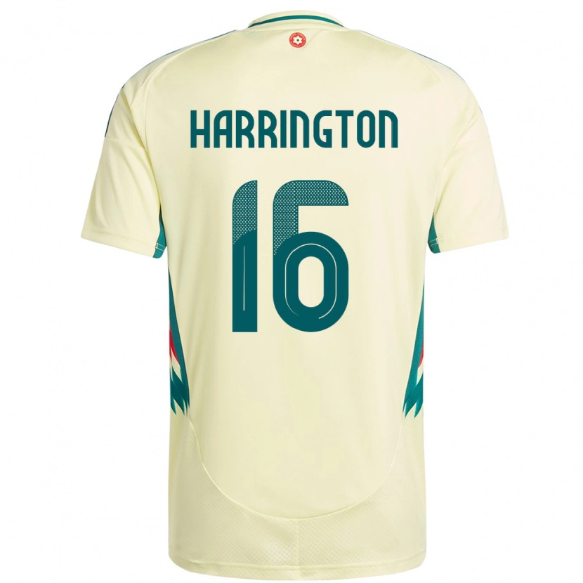 Danxen Kinderen Wales Ryan Harrington #16 Beige Geel Uitshirt Uittenue 24-26 T-Shirt
