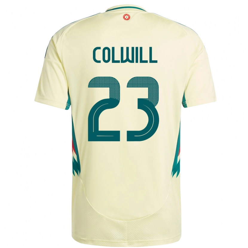 Danxen Kinderen Wales Joel Colwill #23 Beige Geel Uitshirt Uittenue 24-26 T-Shirt