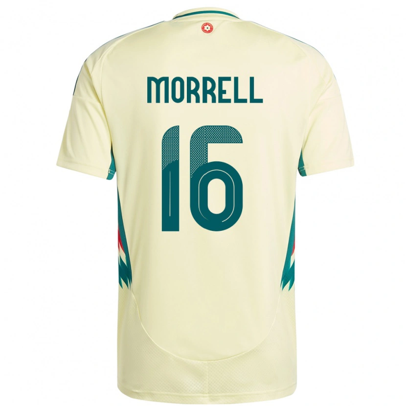 Danxen Kinderen Wales Joe Morrell #16 Beige Geel Uitshirt Uittenue 24-26 T-Shirt