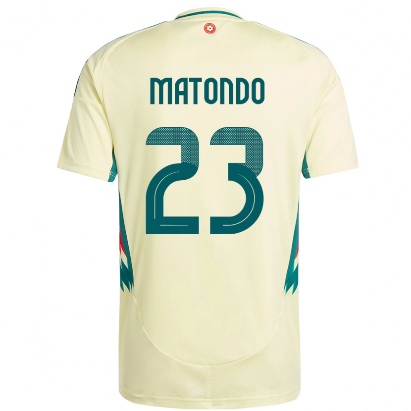 Danxen Kinderen Wales Rabbi Matondo #23 Beige Geel Uitshirt Uittenue 24-26 T-Shirt