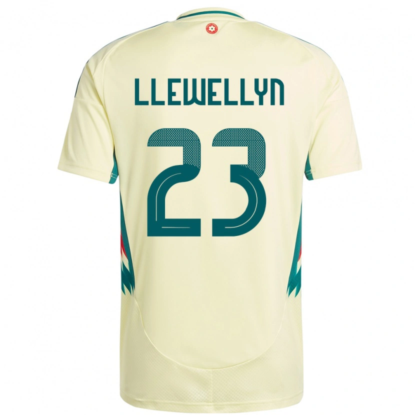 Danxen Kinderen Wales Ffion Llewellyn #23 Beige Geel Uitshirt Uittenue 24-26 T-Shirt