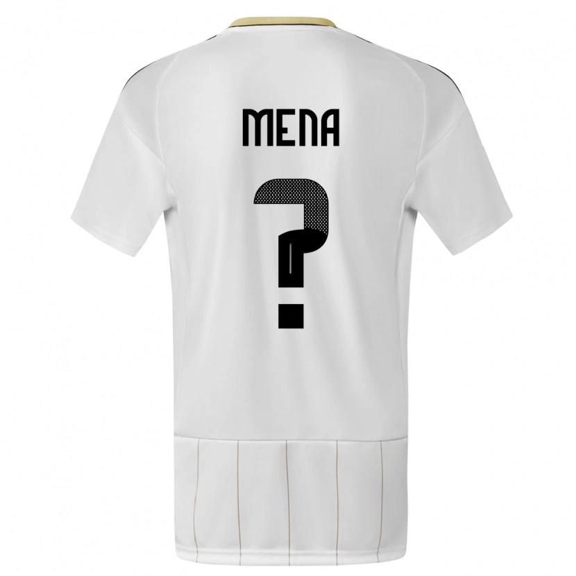 Danxen Kinderen Costa Rica Marko Mena #0 Wit Uitshirt Uittenue 24-26 T-Shirt