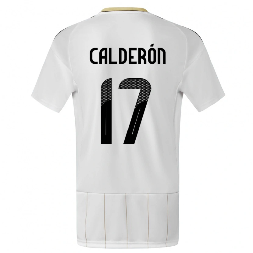 Danxen Kinderen Costa Rica Brayan Calderón #17 Wit Uitshirt Uittenue 24-26 T-Shirt