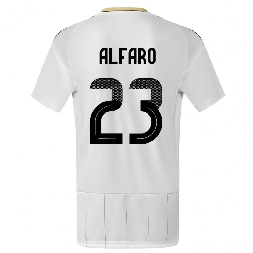 Danxen Kinderen Costa Rica Marshall Alfaro #23 Wit Uitshirt Uittenue 24-26 T-Shirt