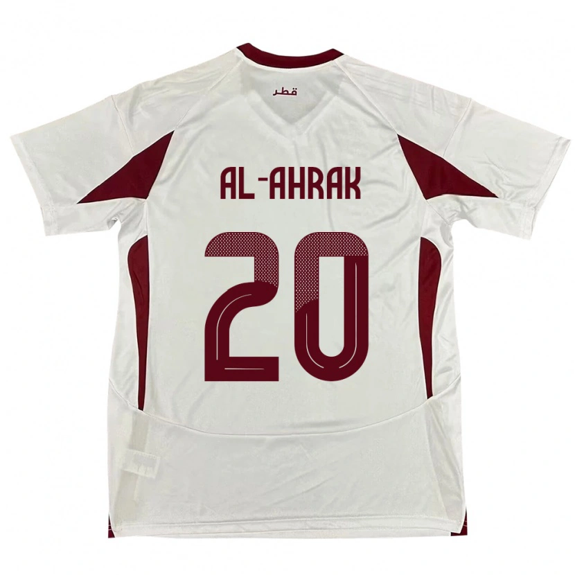 Danxen Kinderen Qatar Abdullah Al-Ahrak #20 Wit Uitshirt Uittenue 24-26 T-Shirt