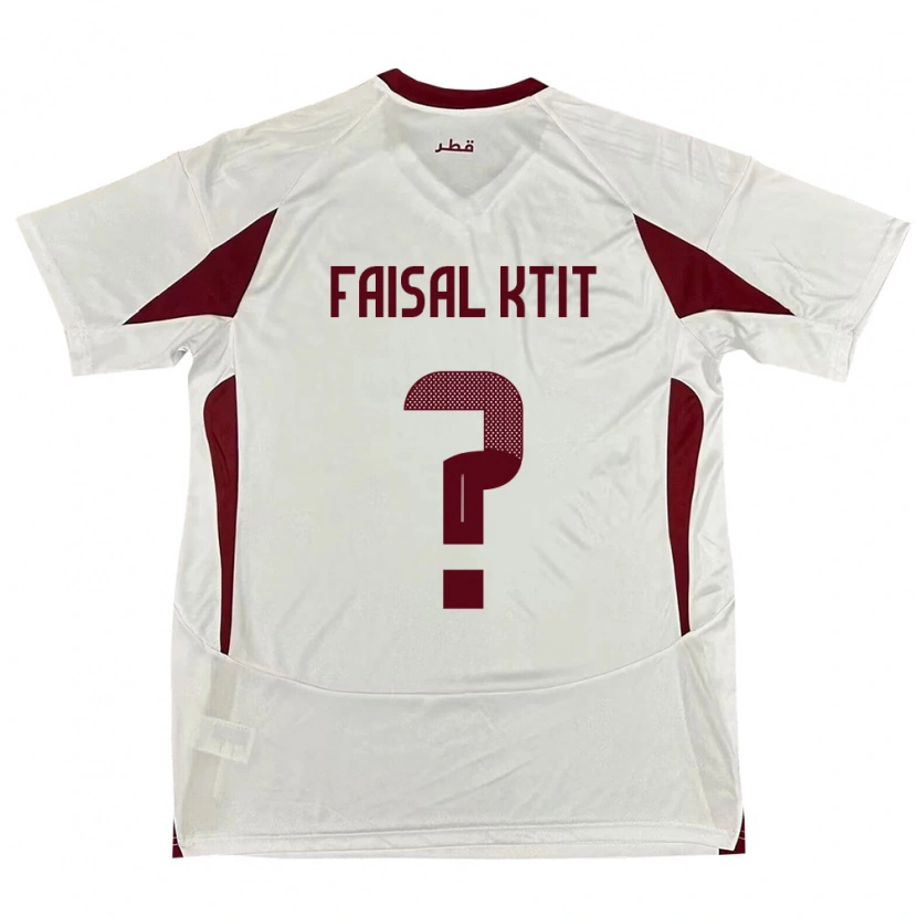Danxen Kinderen Qatar Zaid Faisal Ktit #0 Wit Uitshirt Uittenue 24-26 T-Shirt