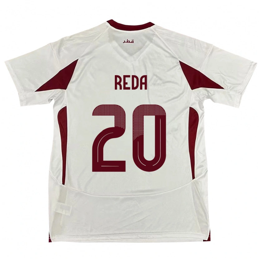 Danxen Kinderen Qatar Salem Reda #20 Wit Uitshirt Uittenue 24-26 T-Shirt
