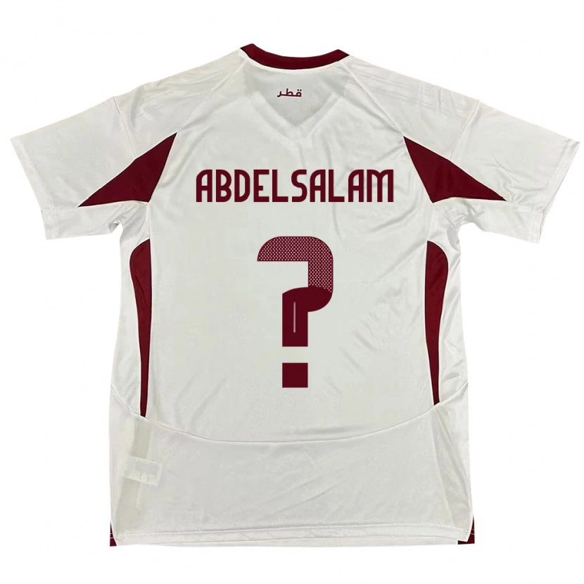 Danxen Kinderen Qatar Nasser Abdelsalam #0 Wit Uitshirt Uittenue 24-26 T-Shirt
